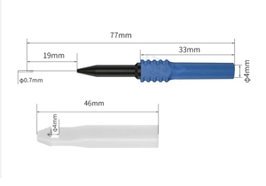Sonda de testare tip ac multimetru mufa banana cablaje auto set 5buc - imagine 2