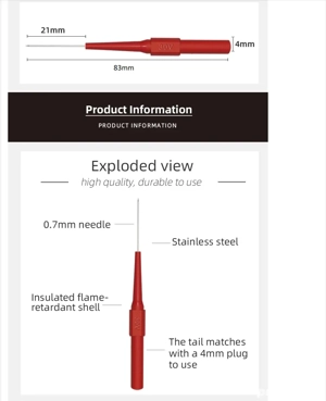 Sonda de testare tip ac multimetru terminal de masura tip ac - imagine 3
