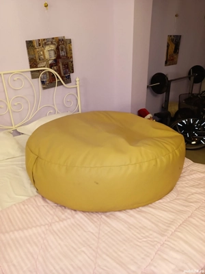 Fotoliu Pufrelax Kingsize+ Perlel de polistiren din el