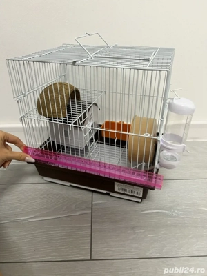 Cușcă pentru hamster sau șoarece cu accesoril - imagine 3