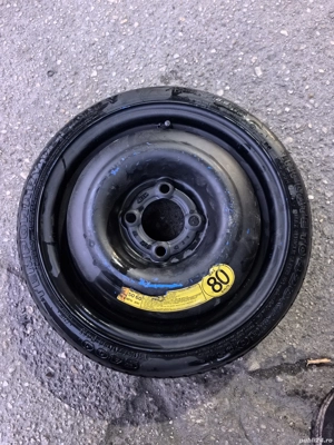 Roată de rezervă slim Audi / VW – originală, 5x112 