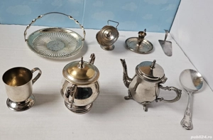 Lot obiecte argintate-electroplacate cu argint