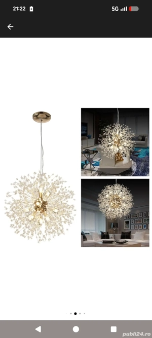 Lustra moderna 8 capete iluminate 