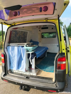 VW T5 2.5 diesel, inaltat, 2 locuri, AC, schimb cu rulota - imagine 5