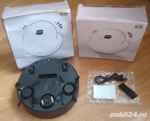 Robot autonom reincarcabil - aspirator cu vacum si perii