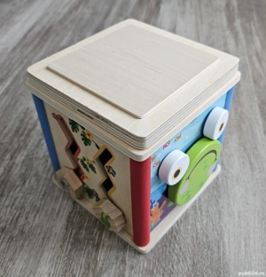 Cub educativ din lemn Playtive 5 în 1, set complet, ca nou - imagine 3