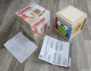Cub educativ din lemn Playtive 5 în 1, set complet, ca nou - imagine 4