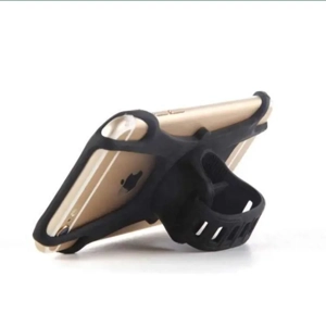 Suport smartphone telefon ghidon bicicleta trotineta soft silicon 360  - imagine 8
