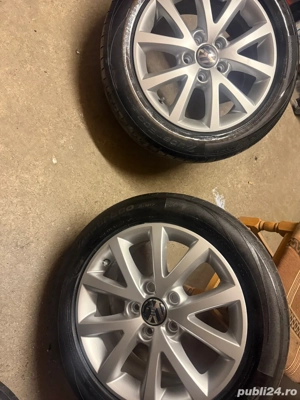Vand set de jante aliaj vw cu cauciucuri de vara  - imagine 5