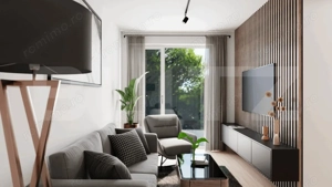 Apartament semifinisat, cu 2 camere, 44mp, balcon, in Apahida - imagine 2