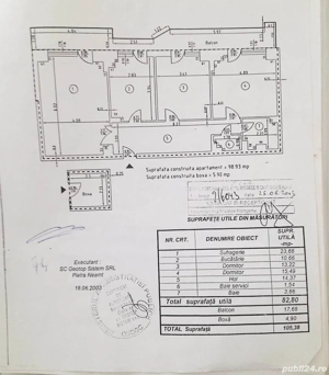 Apartament 3 camere, cu boxa si loc parcare, zona 1 Mai