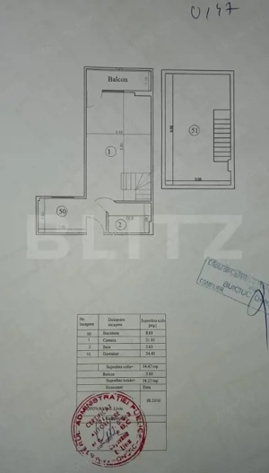 Apartament 2 camere, 58.27 mp, zona Nicolina - imagine 10