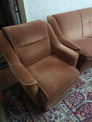 Canapea extensibilă cu 2 fotolii