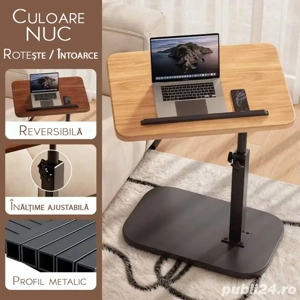 Masa portabila reglabila pentru laptop tableta | 360  | 30x40 cm