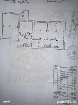 Apartament 3 camere decomandat piata centrala