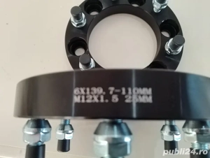 Distantiere roti 4x4  cu 6x139,7/CB110/grosime 25mm din aluminiu - imagine 3