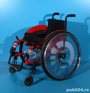 Scaun cu rotile activ din aluminiu 