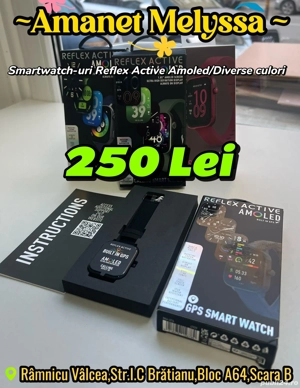  Reflex Active Series 44 Smartwatch (Negru)