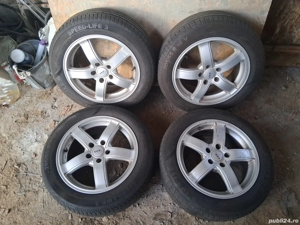 Jante aliaj 5x108 r 16 cu anvelope vara 205/55/16 Dot 2022 stare perfecta
