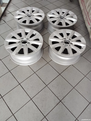 set 4 roti  jante originale aliaj cu anvelope iarna Bridgestone - imagine 2