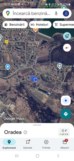 Teren intravilan Paleu 647 mp