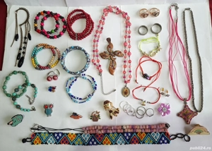 5) Lot de bijuterii vechi   vintage