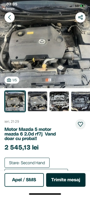 Motor Mazda 6 2.0 d an 2008 - imagine 3