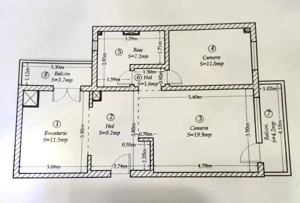 Apartament 2 camere spatios, 60 mp utili, etaj 1 - Zona Aradului - imagine 8