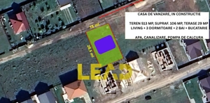 CASA PE PARTER, 105 mp utili, 513 mp teren, Sanpetru - imagine 2