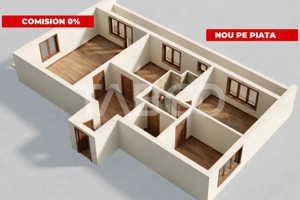 FARA COMISION-Apartament 3 camere Rahovei 93 mpu BALCOANE 29 MP