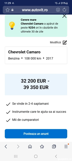 CHEVROLET Camaro Convertible 6.2 V8 50th Anniversary Edition  - imagine 9