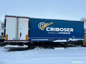Depozit modular din semiremorci   închiriere spațiu   Sântion, com. Borș