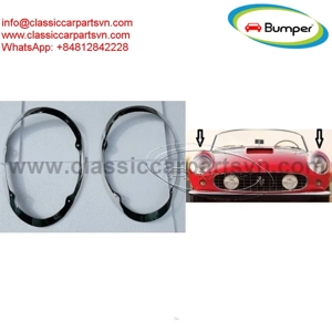 Ferrari 250 GT SWB California Spyder front lamps ring by stainless steel new 