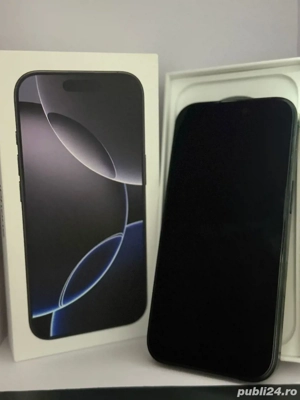 Vând iPhone 16 Pro 1TB   Black Titanium   