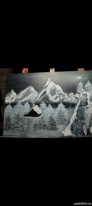 Tablouri pictate cu acrilic pe panza 50 70 - imagine 2