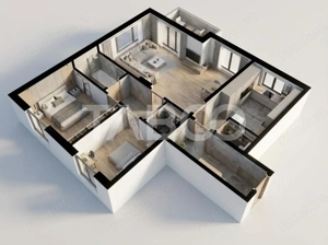 Apartament cochet de vanzare 3 camere 80mp 2 bai balcon zona Centrala