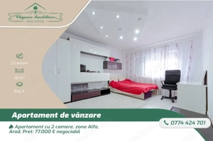 Apartament cu 2 camere si centrala proprie, zona Alfa, Arad