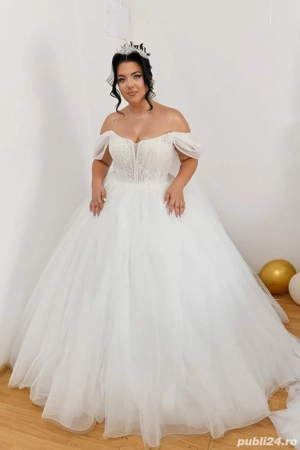 Rochie mireasa tip prințesă - imagine 4
