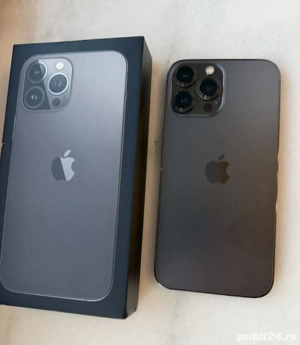 Telefon mobil Apple iPhone 13 Pro Max, Graphite, 128 GB - imagine 3