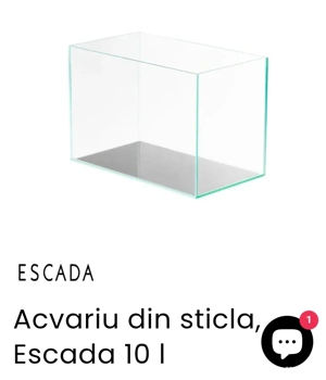 Acvariu din sticlă 10litri