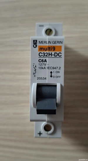 6 sigurante electrice automate DC ptr curent continuu - imagine 2