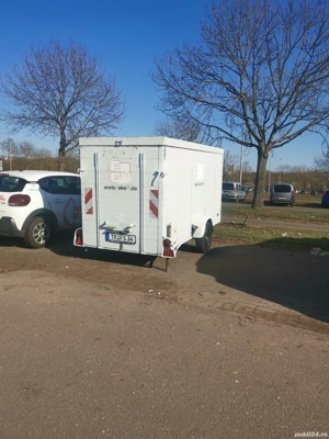 Remorcă aluminiu, 1,2 tone, acte Germania valabile  - imagine 2