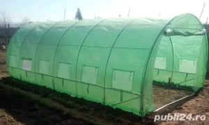 4x4 m Solar de gradina 16 mp, teava galvanizata