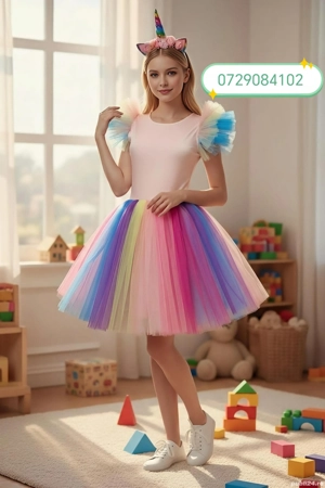 Costum carnaval Unicorn femei S-M-L fabricat în România