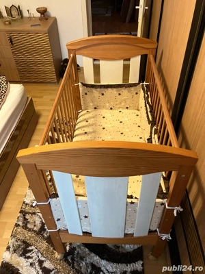 Patut Copil din Lemn Masiv