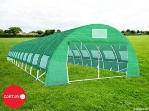 5x14 m Solar de gradina 70 mp, teava galvanizata