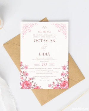 Invitatii de nunta personalizate - imagine 2
