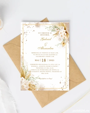 Invitatii de nunta personalizate - imagine 4