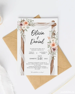 Invitatii de nunta personalizate - imagine 3