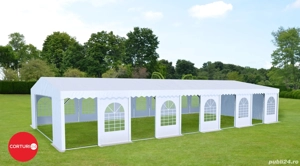  10X20m Cort Evenimente PROFESSIONAL XXL, PVC alb